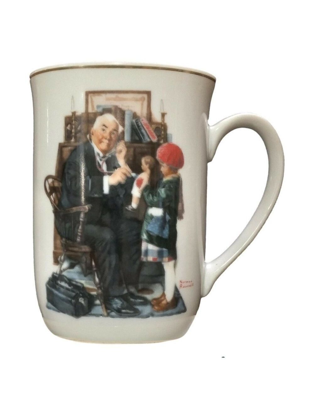 Vintage Norman Rockwell Saturday Evening Post Mug Cup Set - Picture 7 of 11